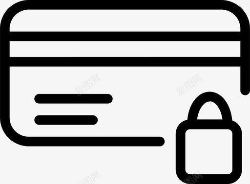 锁卡保护卡安全卡图标svg_新图网 https://ixintu.com 保护卡 安全卡 电子商务 锁卡