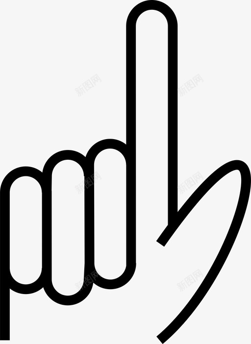 数数双手两个手指图标svg_新图网 https://ixintu.com 两个手指 双手 数数