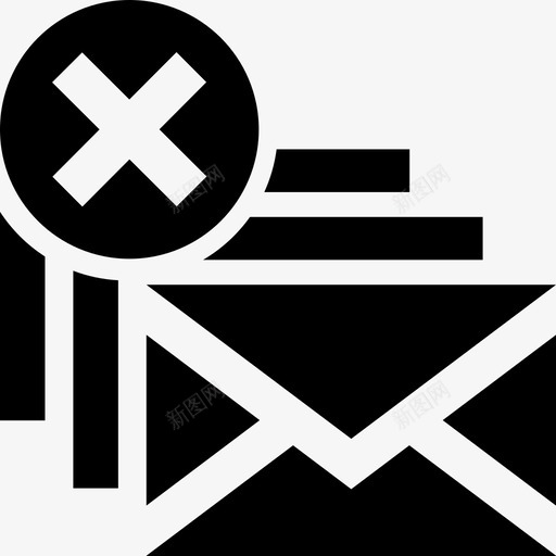 清理收件箱删除电子邮件图标svg_新图网 https://ixintu.com 删除 清理收件箱 电子邮件