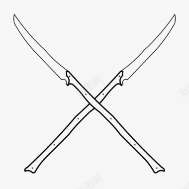长矛剑武器图标图标