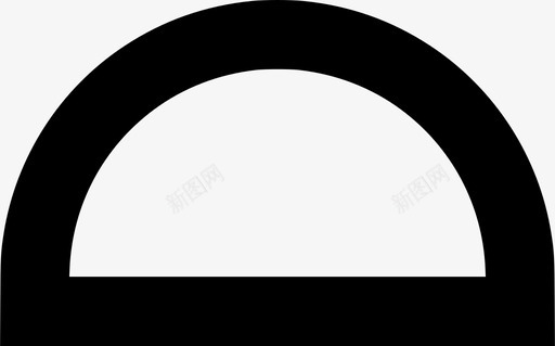 半圆多边形形状图标svg_新图网 https://ixintu.com 半圆 多边形 形状
