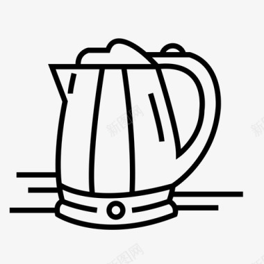 电水壶壶茶图标图标
