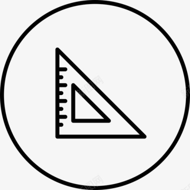 定方度半三角形图标图标