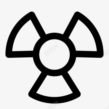 放射性危害电气危险图标图标