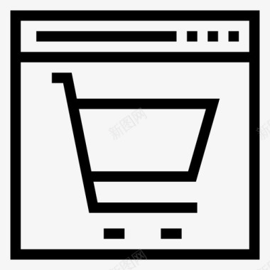 网上购物购买购物车图标图标