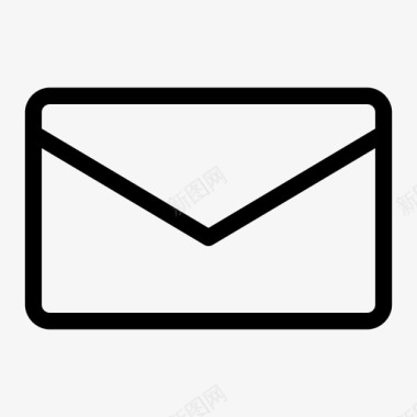 电子邮件未读信封信件图标图标