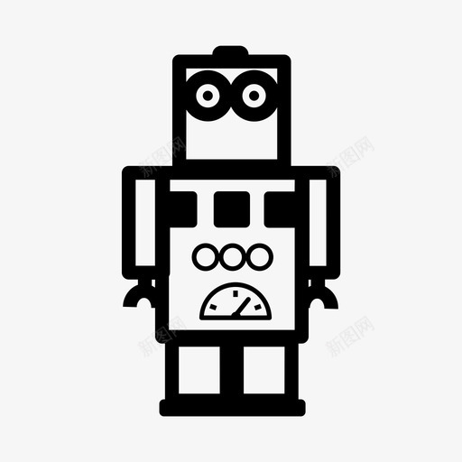 机器人安卓电子图标svg_新图网 https://ixintu.com 人形 安卓 机器人 电子