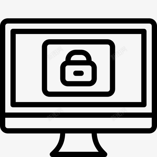 锁电脑功能mac图标svg_新图网 https://ixintu.com mac pc 功能 电脑功能概述集 锁电脑