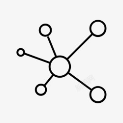 网络架构结构架构连接图标高清图片