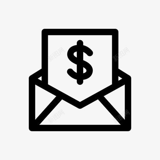 付款信帐单商业电子邮件图标svg_新图网 https://ixintu.com 付款信 发票 商业电子邮件 帐单