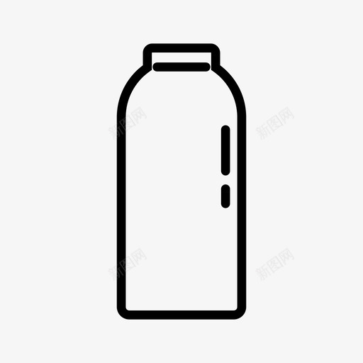 瓶子空瓶子牛奶瓶图标svg_新图网 https://ixintu.com 水瓶 牛奶瓶 瓶子 空瓶子