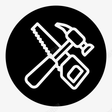 手工工具建筑锤子图标图标