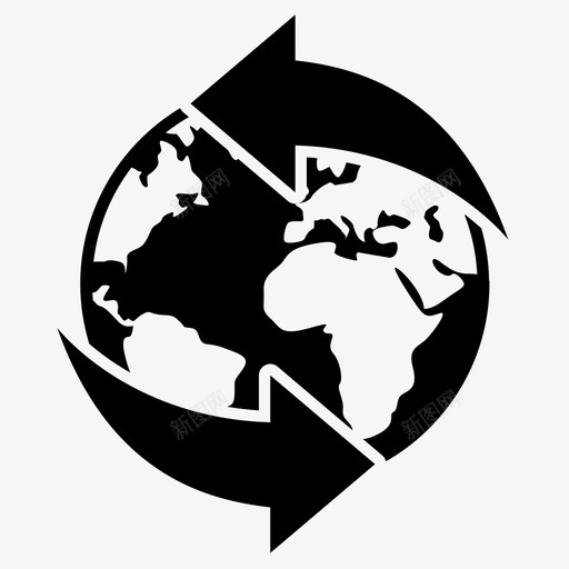 国际商业地球图标svg_新图网 https://ixintu.com 世界 商业 国际 地球 太空 星球 贸易
