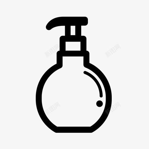 肥皂分配器分配器瓶洗手液图标svg_新图网 https://ixintu.com 分配器瓶 包装 洗手液 肥皂分配器