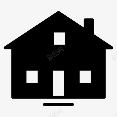 房屋小屋豪宅图标图标
