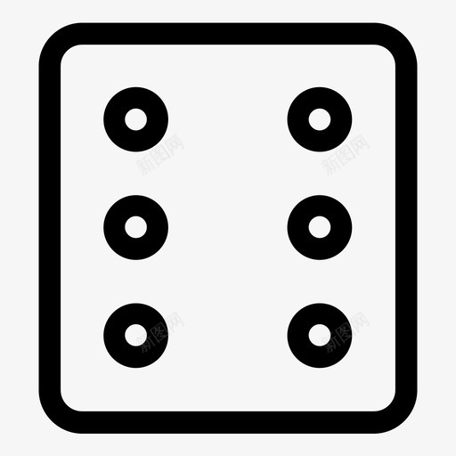骰子下注赌博图标svg_新图网 https://ixintu.com 下注 六 线图标 赌博 骰子