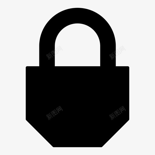 挂锁锁密码图标svg_新图网 https://ixintu.com 安全 密码 挂锁 锁