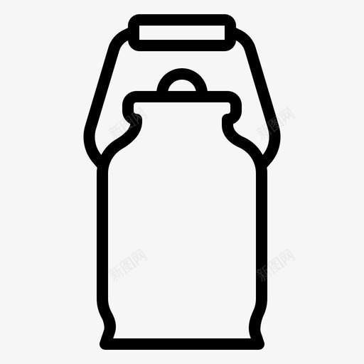 牛奶罐农业农场图标svg_新图网 https://ixintu.com 农业 农场 牛奶罐