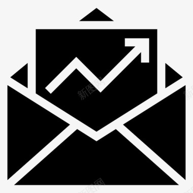 电子邮件统计信封信件图标图标