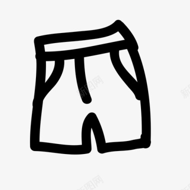 短裤百慕大群岛连衣裙图标图标