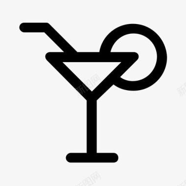 酒吧酒类鸡尾酒图标图标
