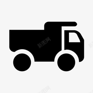 自卸汽车自卸卡车物流卡车图标图标