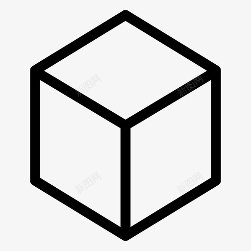 立方体长方体立方体形状图标svg_新图网 https://ixintu.com 中型 方形 立方体 立方体形状 长方体