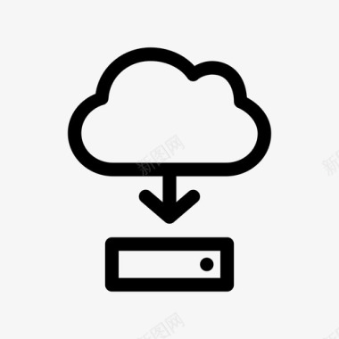 云从云发送文件图标图标