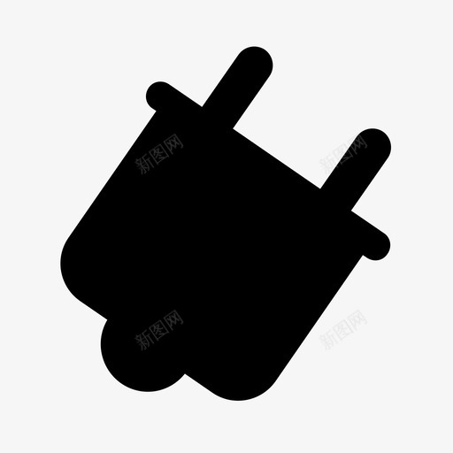 插头连接电图标svg_新图网 https://ixintu.com 插头 电 连接