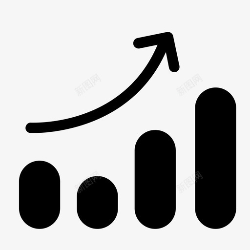 图表数据报告增长图图标svg_新图网 https://ixintu.com 图表 增长图 展示 数据报告 趋势 销售增长