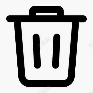 垃圾箱删除书桌垃圾箱图标图标