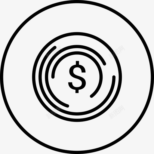 货币美元回收图标svg_新图网 https://ixintu.com 回收 美元 货币