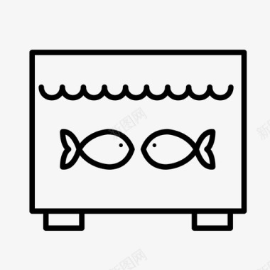 鱼缸水族馆海洋图标图标