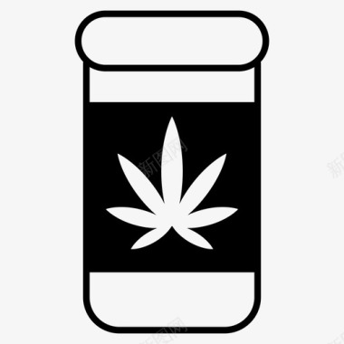 医用大麻毒品药物图标图标