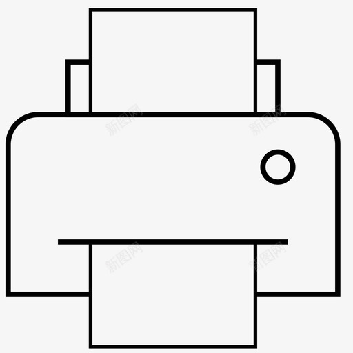 打印机家庭办公室图标svg_新图网 https://ixintu.com 办公室 办公文具 家庭 家庭和房地产 打印机