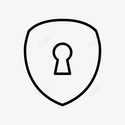 锁护罩孔钥匙图标svg_新图网 https://ixintu.com 孔 开锁 钥匙 锁护罩