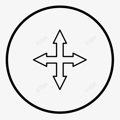箭头箭头符号方向图标svg_新图网 https://ixintu.com 导航 指示 方向 白色圆形箭头2d 箭头 箭头符号 跟随