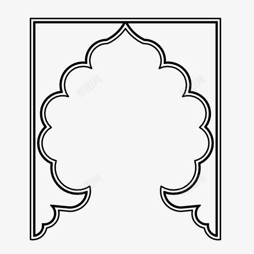 伊斯兰拱门阿拉伯式建筑装饰图标svg_新图网 https://ixintu.com 伊斯兰拱门 图案 装饰 阿拉伯式建筑