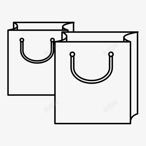 购物袋图标svg_新图网 https://ixintu.com 购物袋