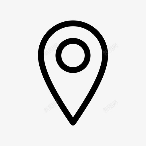 坐标地理位置gps图标svg_新图网 https://ixintu.com gps pin 位置 地理位置 坐标