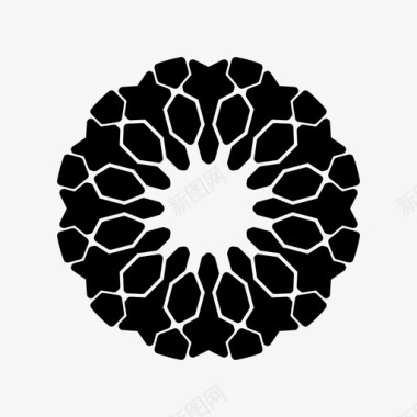 伊斯兰图案阿拉伯花纹艺术图标图标