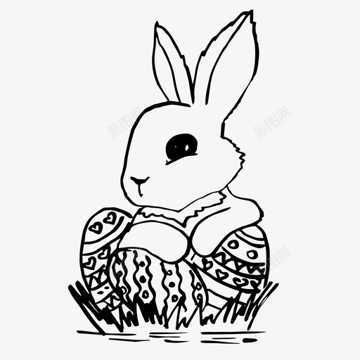 复活节兔子复活节彩蛋我的妻子收藏图标svg_新图网 https://ixintu.com 复活节兔子 复活节彩蛋 我的妻子收藏