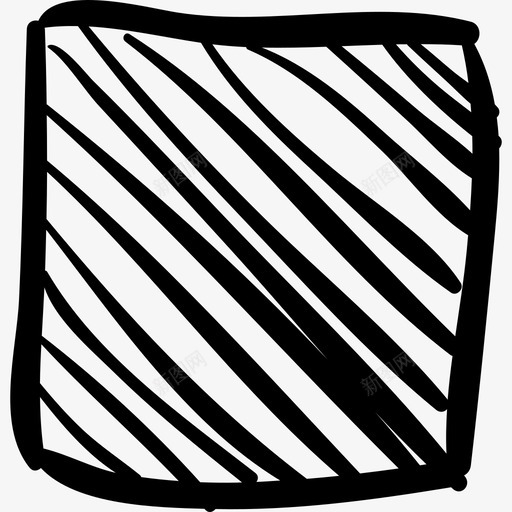 方形素描形状社交媒体手绘图标svg_新图网 https://ixintu.com 形状 方形素描 社交媒体手绘