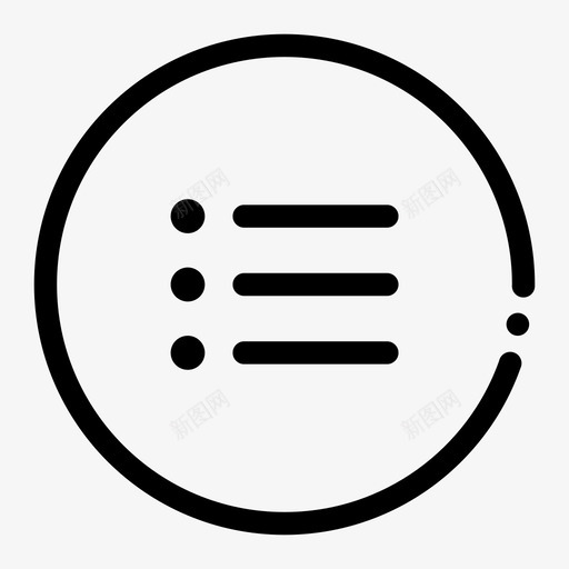 列表圆圈项目图标svg_新图网 https://ixintu.com 列表 列表圆圈 圆圈 菜单 项目