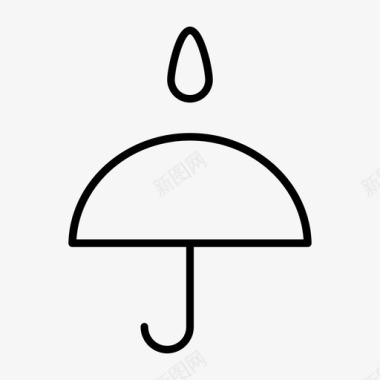 防水遮阳伞图标图标