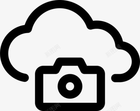云存储摄像头计算图标图标