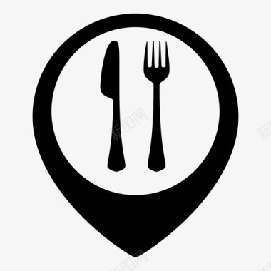 餐厅位置餐厅标记图标图标