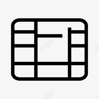 微芯片卡it图标图标