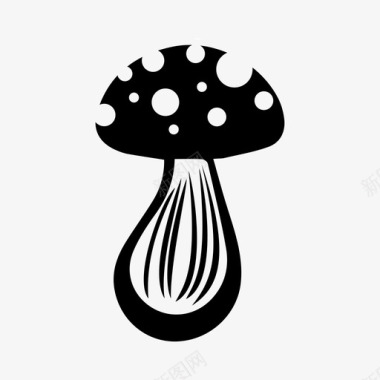 蘑菇美味菌类图标图标
