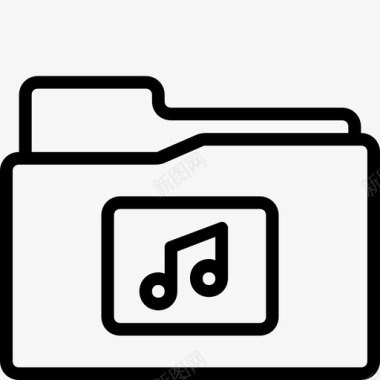 音乐文件夹功能界面图标图标